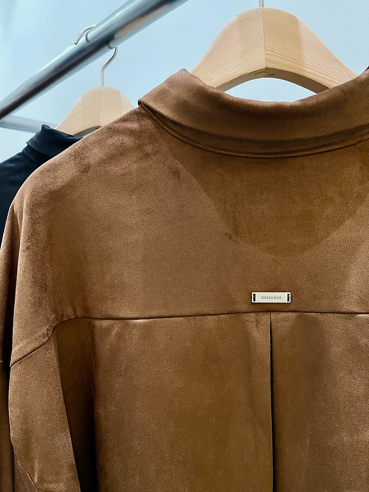 Oversized Suede Shirt by Inssense for Women - view 11