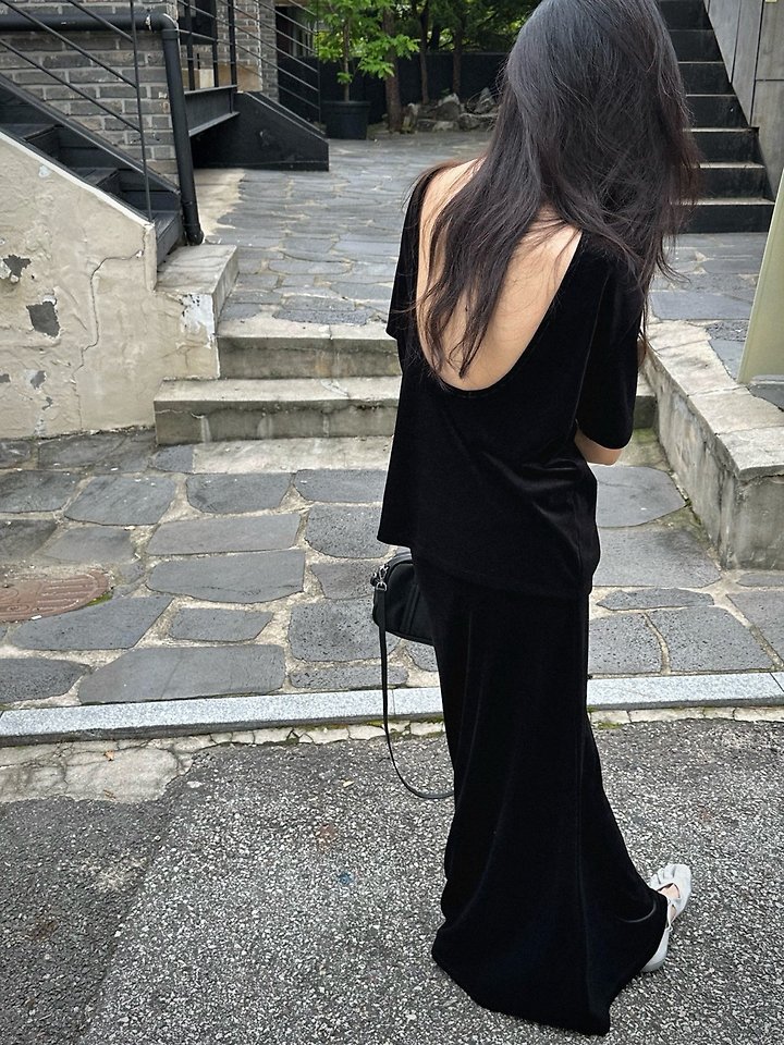Velvet Ease Maxi Skirt by Inssense for Women - view 2