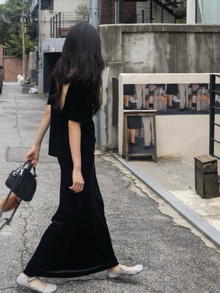 Velvet Ease Maxi Skirt by Inssense for Women - view 6