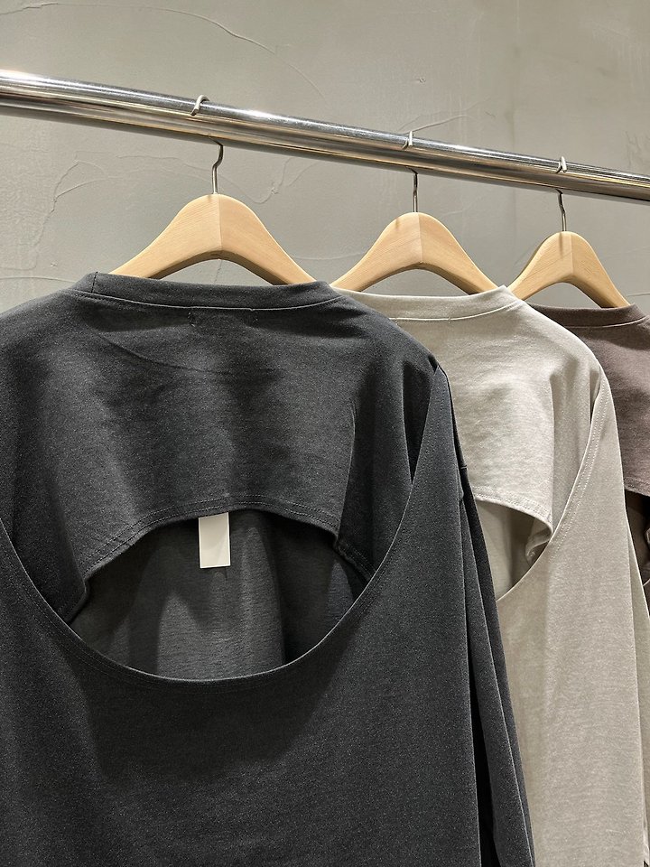 Oversized Pigment Open-Back Sweat T by Inssense for Women - view 11