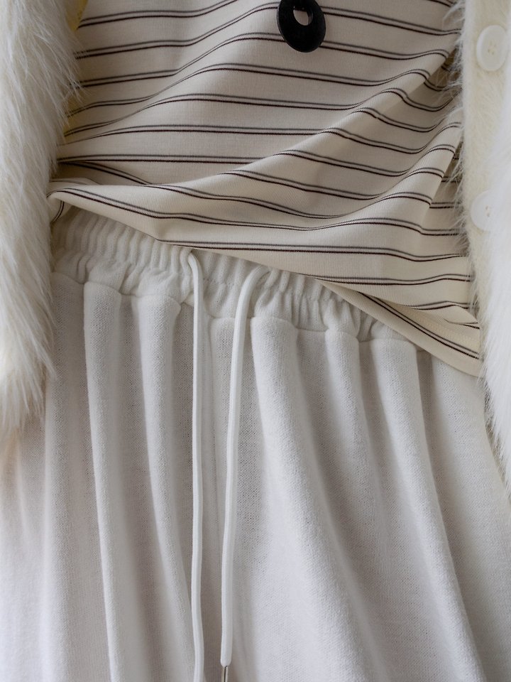 Tencel Striped Backless T-Shirt by Inssense for Women - view 3