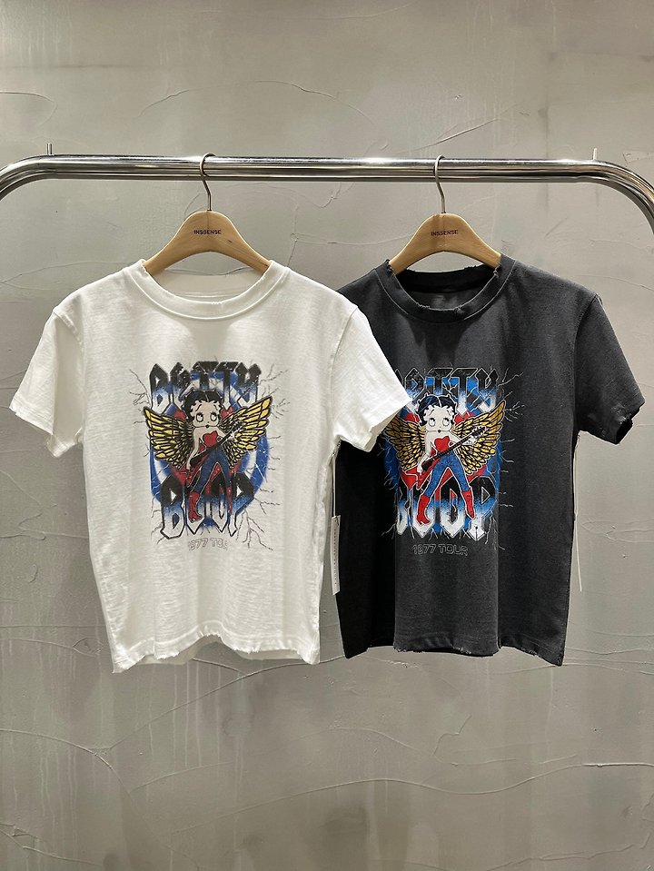 Pigment Distressed Betty Rock Tour T-Shirt by Inssense for Women - view 3