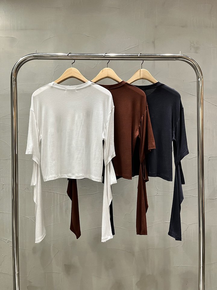 Slit Sleeve Cropped T-Shirt by Inssense for Women - view 5