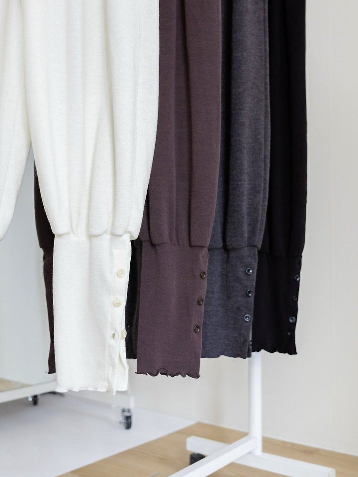 2Way Button Warmer Knit Harem Pants by Inssense for Women - view 11