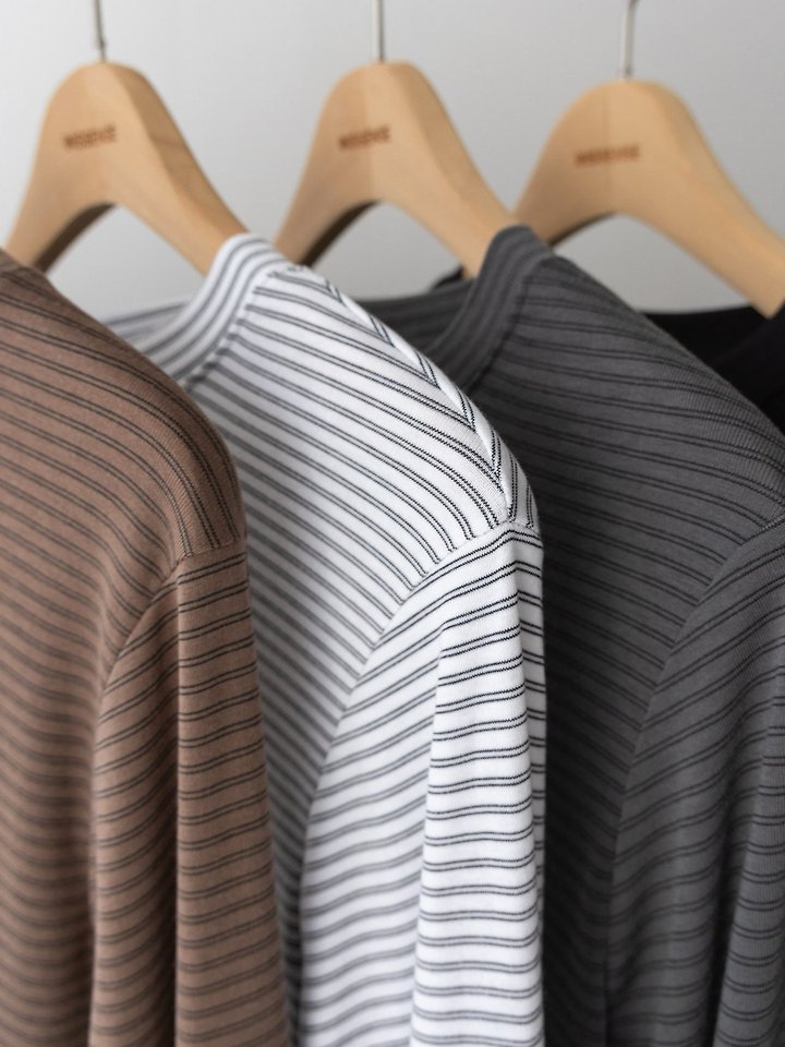 Soft Tencel Stripe Long Sleeve T by Inssense for Women - view 6