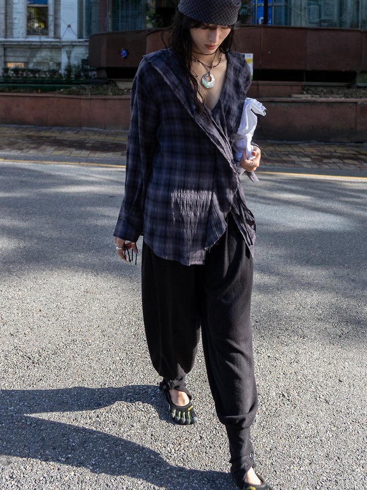2Way Button Warmer Knit Harem Pants by Inssense for Women - view 4