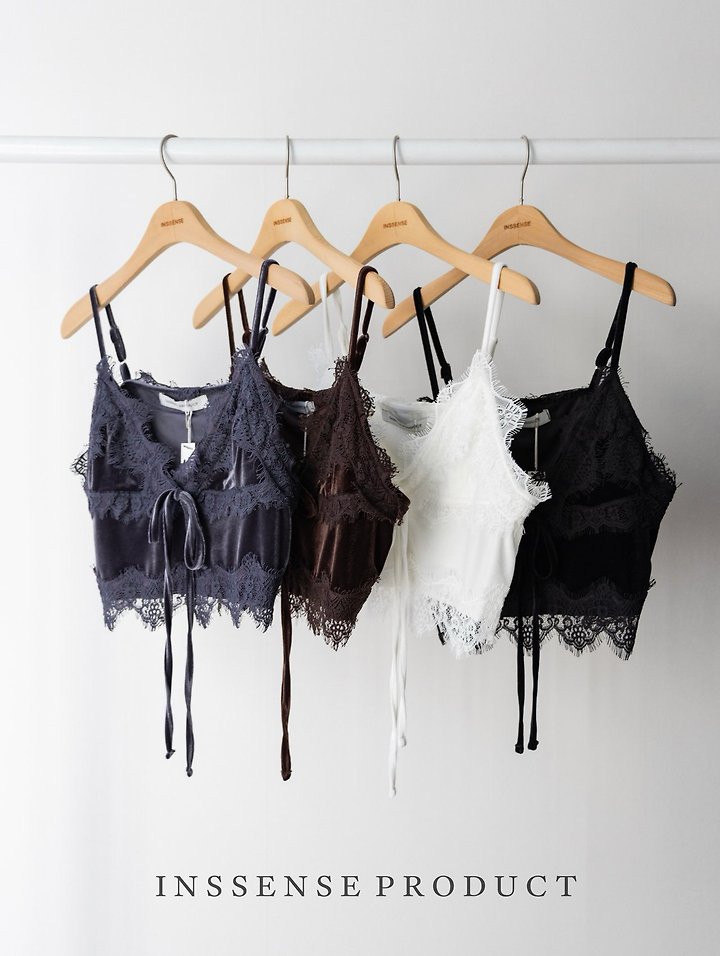 Velvet Lace Bustier Top by Inssense for Women - view 9
