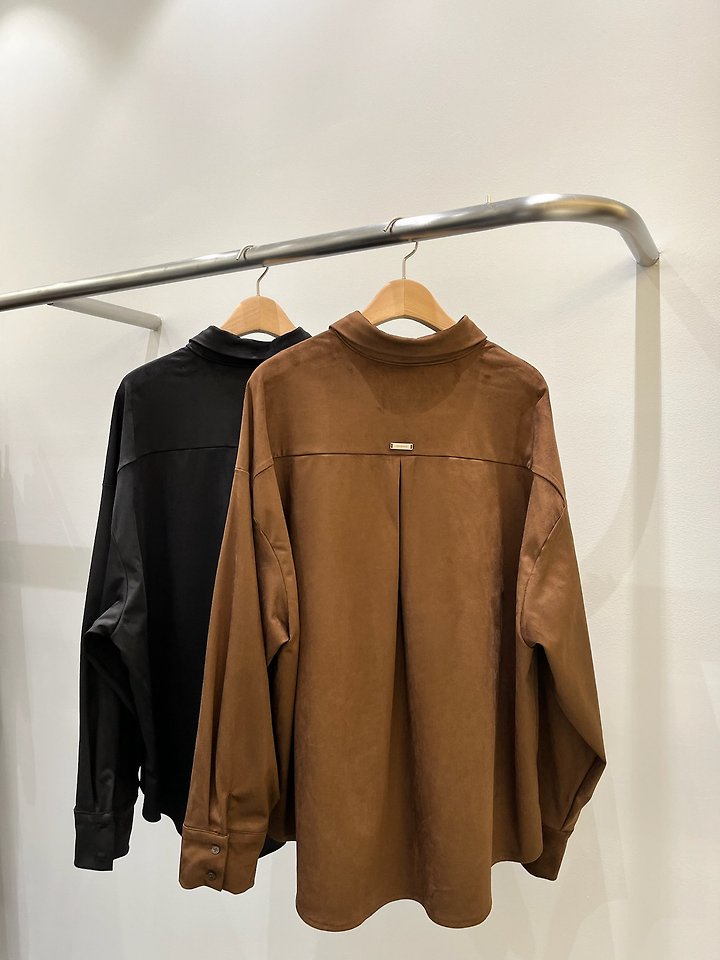 Oversized Suede Shirt by Inssense for Women - view 10