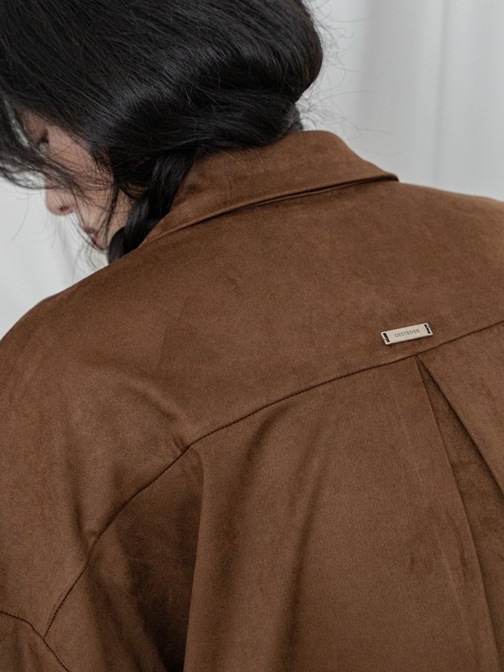 Oversized Suede Shirt by Inssense for Women - view 4