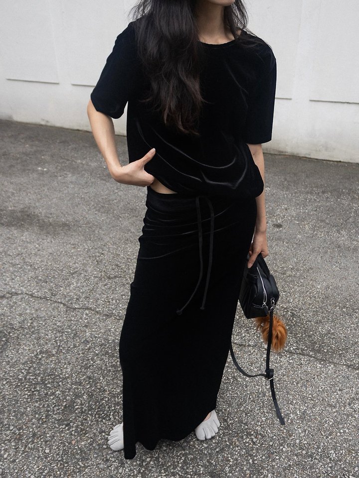 Velvet Ease Maxi Skirt by Inssense for Women - view 5