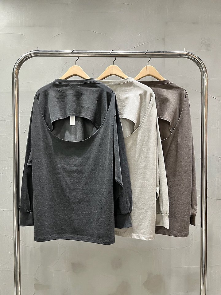 Oversized Pigment Open-Back Sweat T by Inssense for Women - view 10