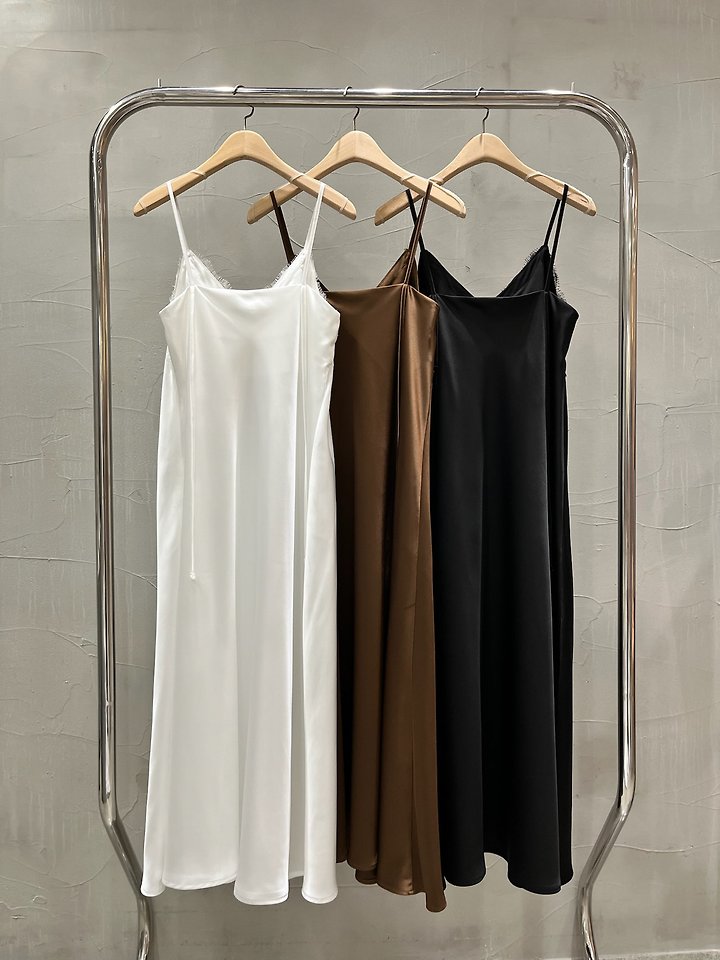 Lace-Trimmed Silky Maxi Dress by Inssense for Women - view 5