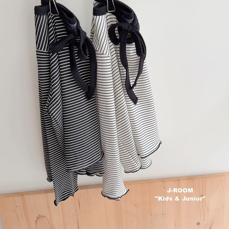 Ribbon Strap Striped Tee by J-Room for Child - view 4