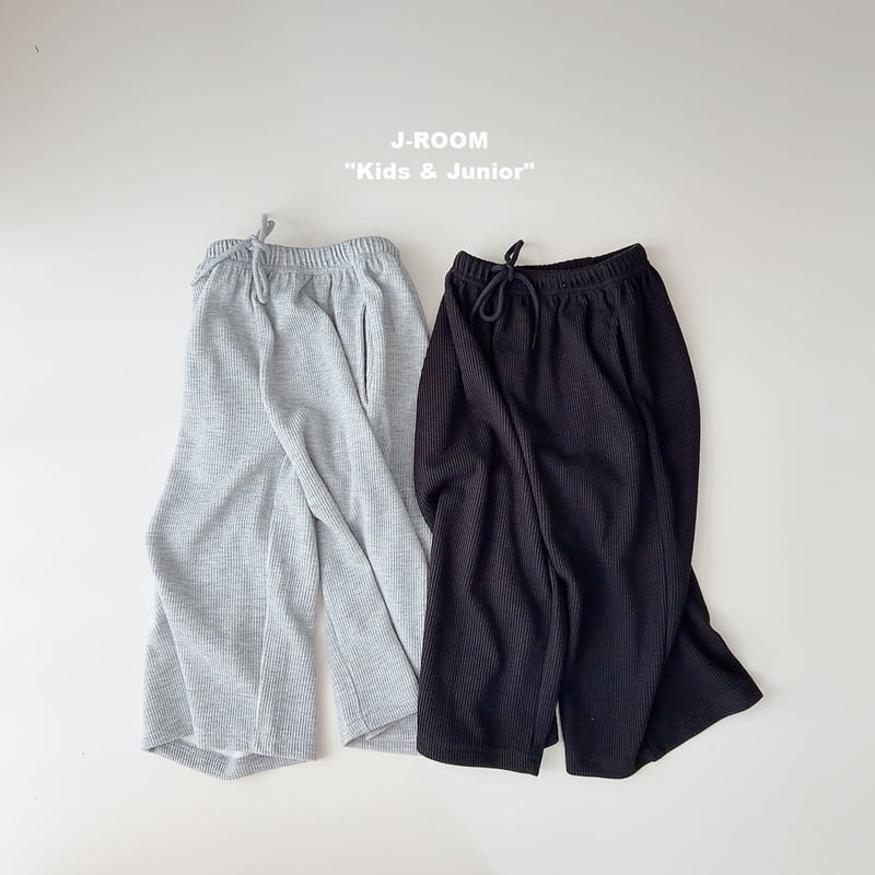 Silky Ribbed Wide Pants by J-Room for Child - view 1