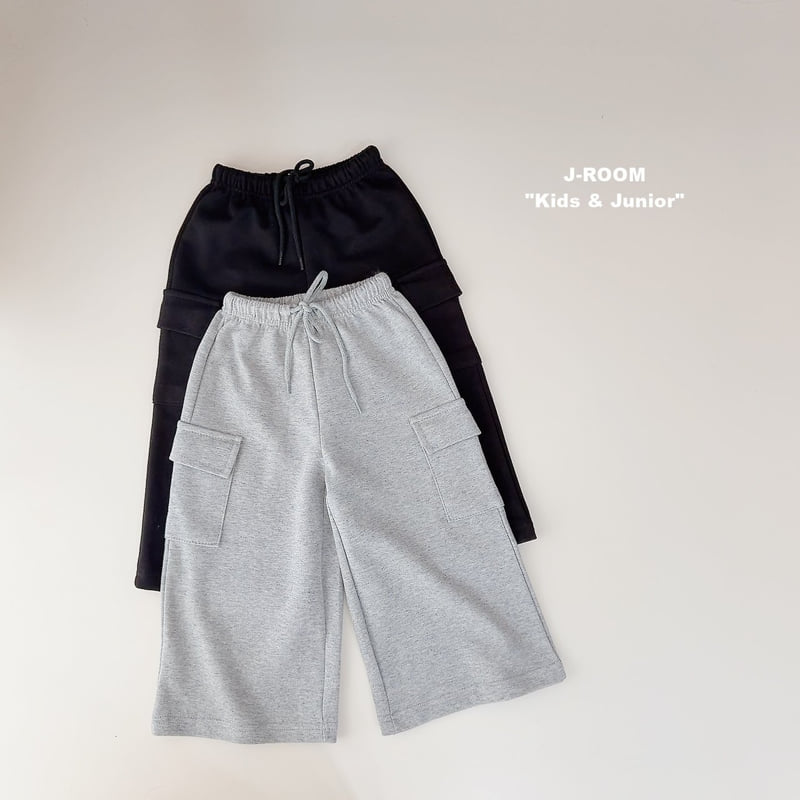 Loose Fit Wide Cargo Pants by J-Room for Child - view 5