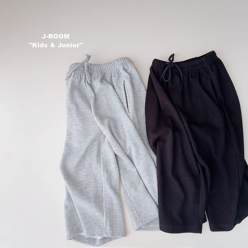 Silky Ribbed Wide Pants by J-Room for Child - view 2
