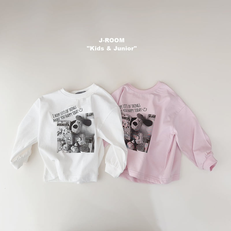 Popcorn Black and White Printed Tee by J-Room for Child - view 1