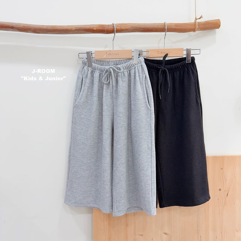 Silky Ribbed Wide Pants by J-Room for Child - view 4