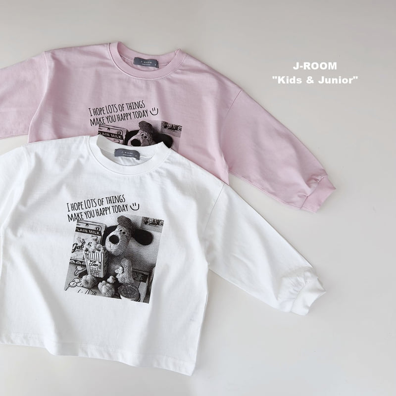 Popcorn Black and White Printed Tee by J-Room for Child - view 3