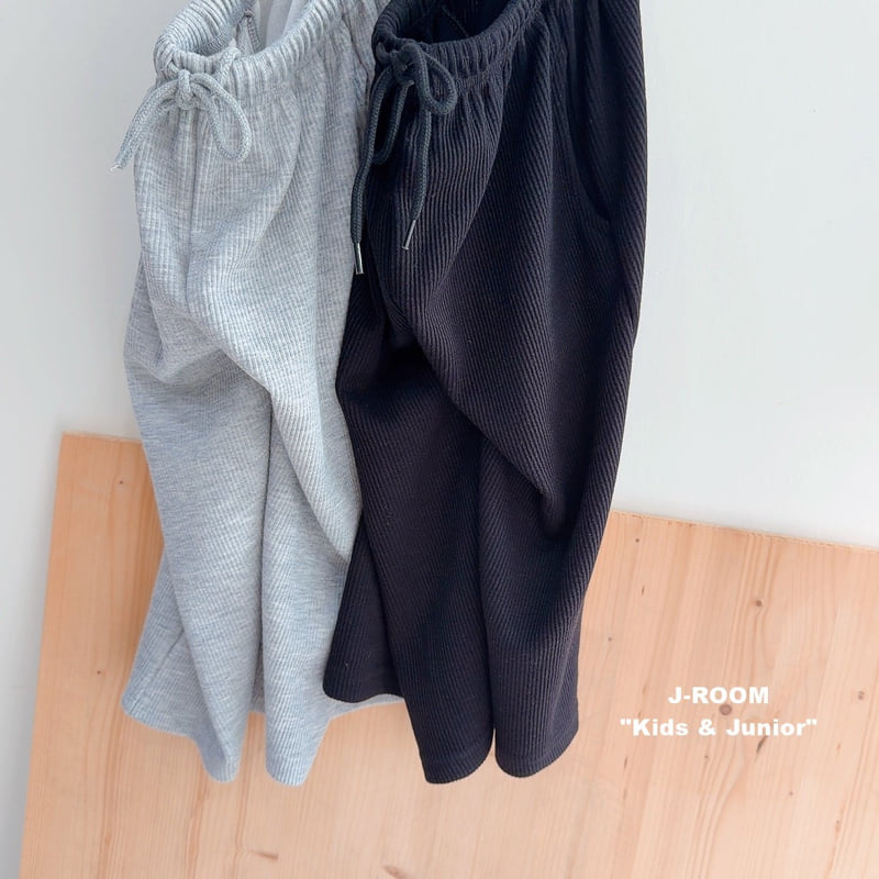 Silky Ribbed Wide Pants by J-Room for Child - view 5