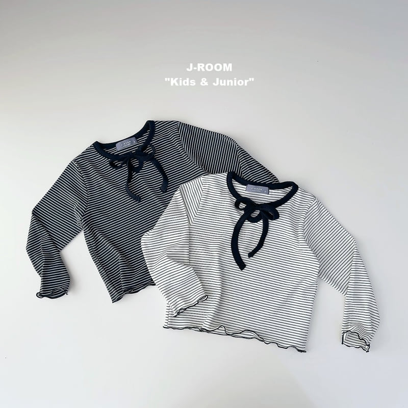 Ribbon Strap Striped Tee by J-Room for Child - view 1
