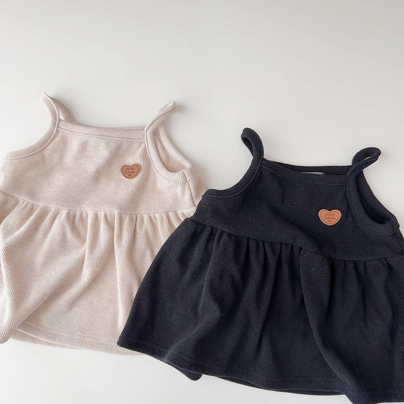 Ribbed Heart Bustier by J-Room for Child - view 2