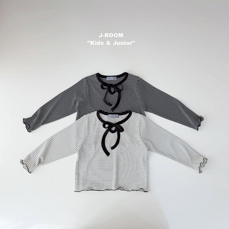 Ribbon Strap Striped Tee by J-Room for Child - view 2