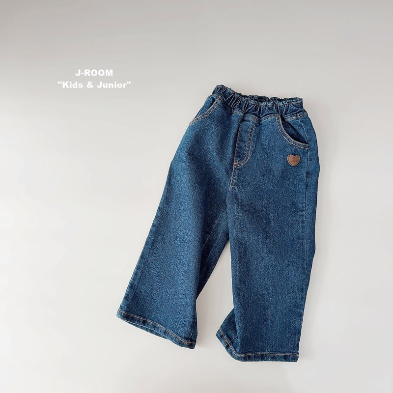 Stretch Label Wide Denim Pants by J-Room for Child - view 1