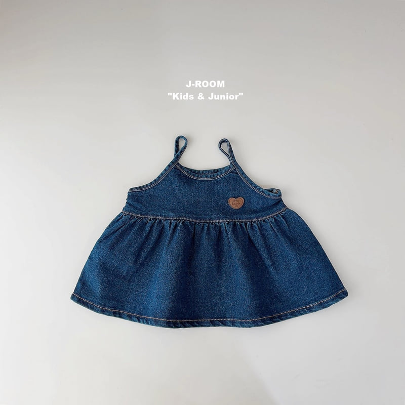Heart Denim Bustier by J-Room for Child - view 1