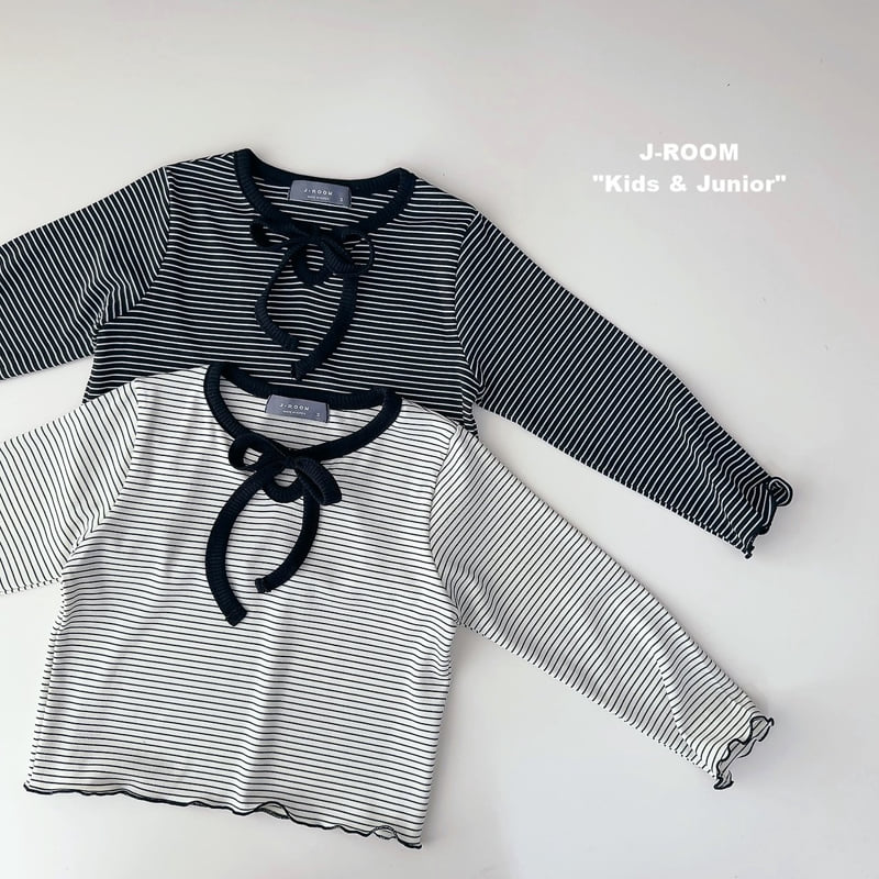 Ribbon Strap Striped Tee by J-Room for Child - view 3