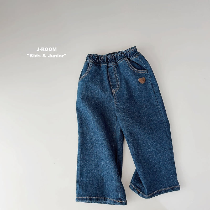 Stretch Label Wide Denim Pants by J-Room for Child - view 2