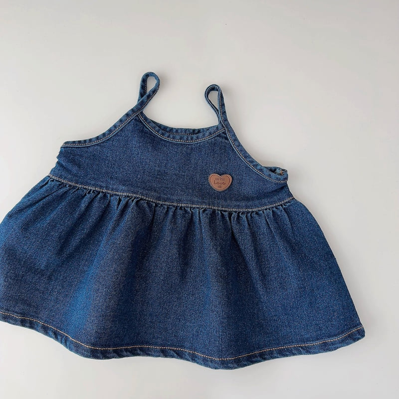 Heart Denim Bustier by J-Room for Child - view 2