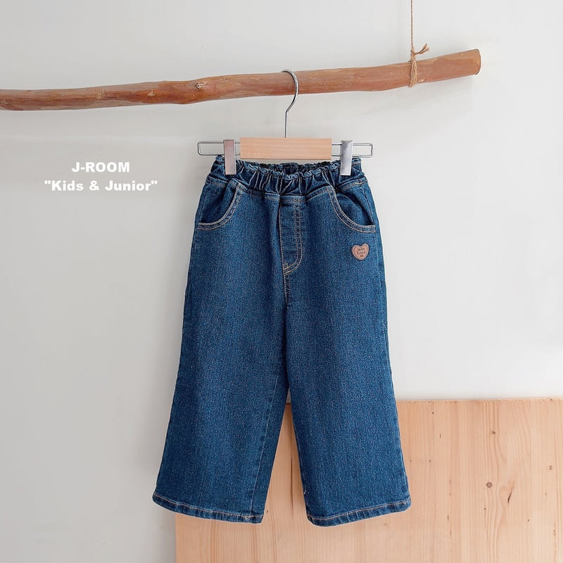 Stretch Label Wide Denim Pants by J-Room for Child - view 4