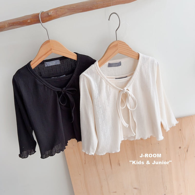 Eyelet Cardigan Set by J-Room for Child - view 3