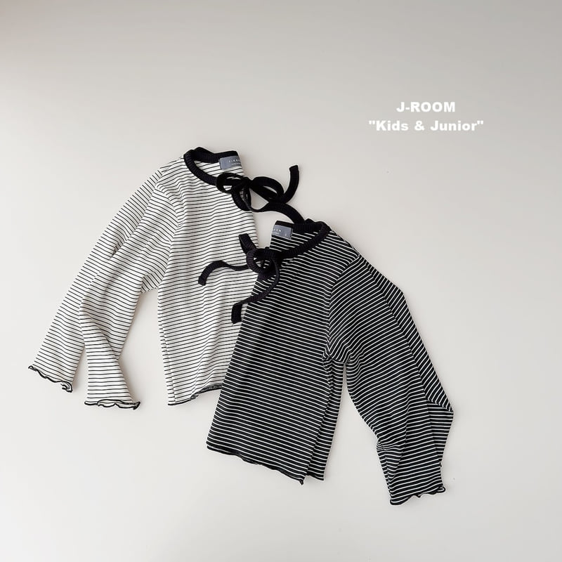 Ribbon Strap Striped Tee by J-Room for Child - view 6