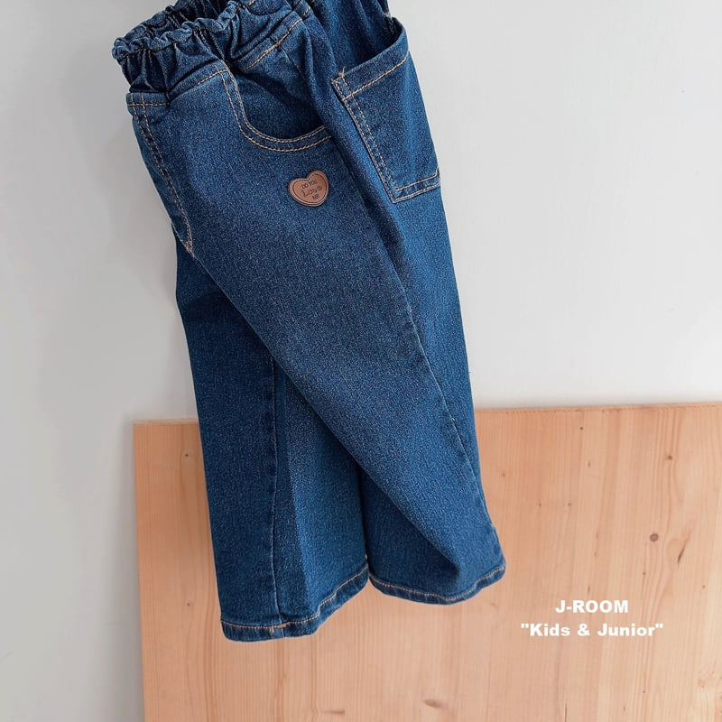 Stretch Label Wide Denim Pants by J-Room for Child - view 5