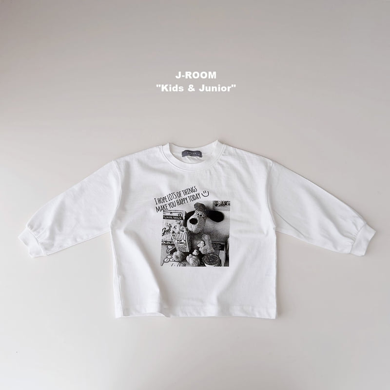 Popcorn Black and White Printed Tee by J-Room for Child - view 9