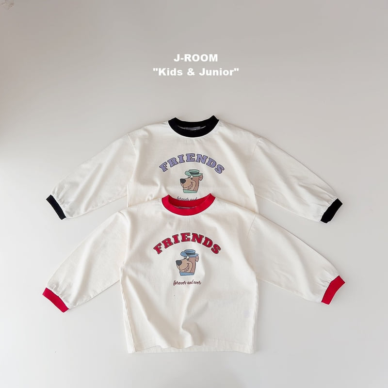 Friends Bear Color Block Tee by J-Room for Child - view 2