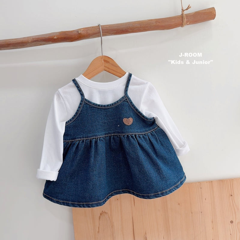 Heart Denim Bustier by J-Room for Child - view 5