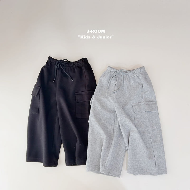 Loose Fit Wide Cargo Pants by J-Room for Child - view 1