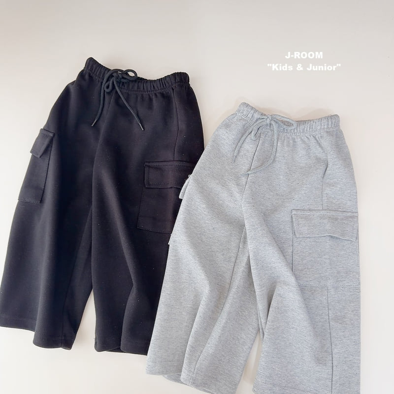 Loose Fit Wide Cargo Pants by J-Room for Child - view 2