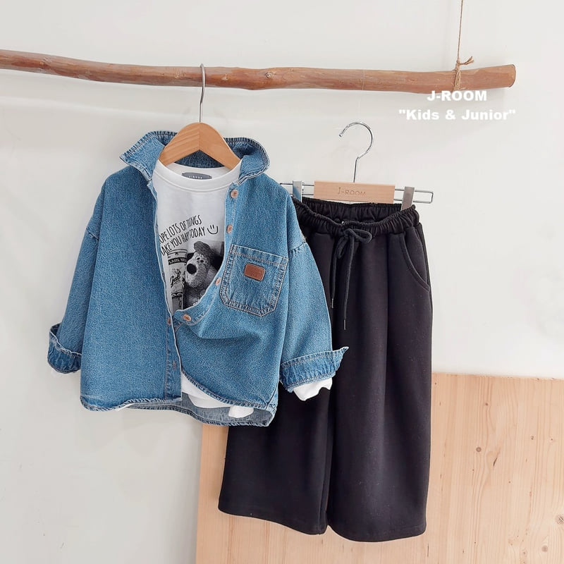 Tin Label Denim Shirt by J-Room for Child - view 6