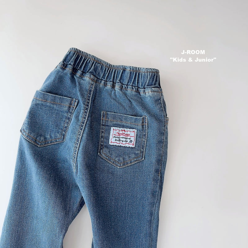 Ribbon Label Stretch Bootcut Pants by J-Room for Child - view 3