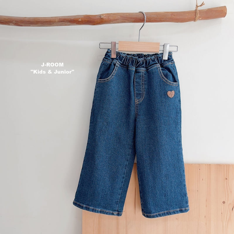 Stretch Label Wide Denim Pants by J-Room for Child - view 8