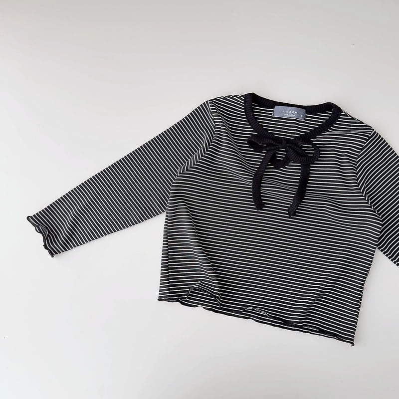 Ribbon Strap Striped Tee by J-Room for Child - view 10