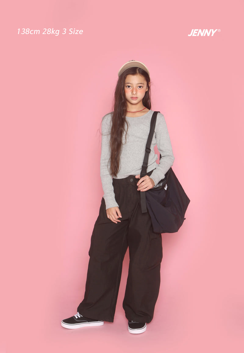 Shirring Ribbed Tee by Jenny Basic for Child - view 7