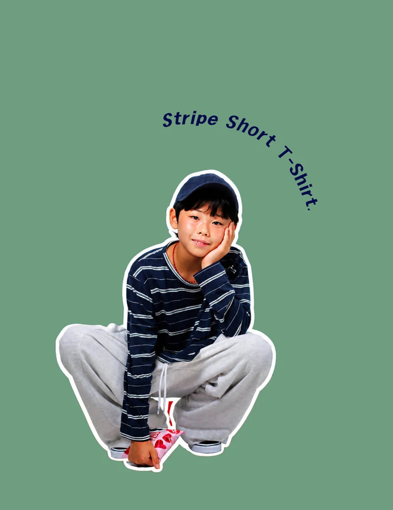 Striped Crop Tee by Jenny Basic for Child - view 2