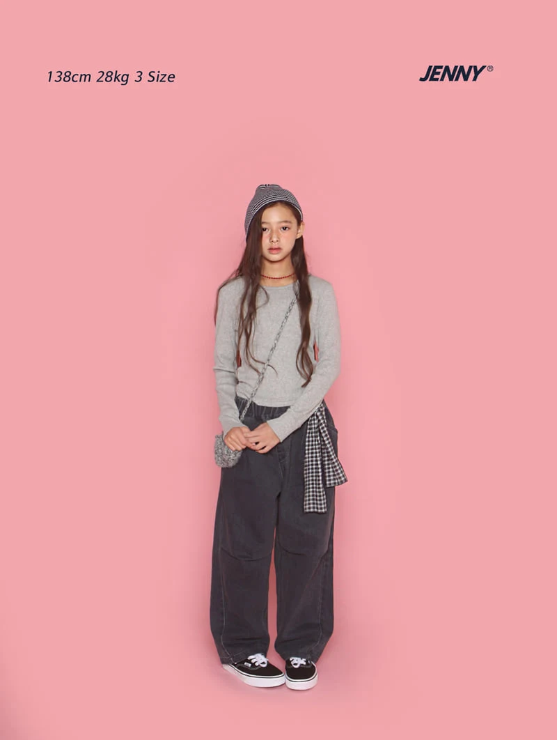Shirring Ribbed Tee by Jenny Basic for Child - view 3