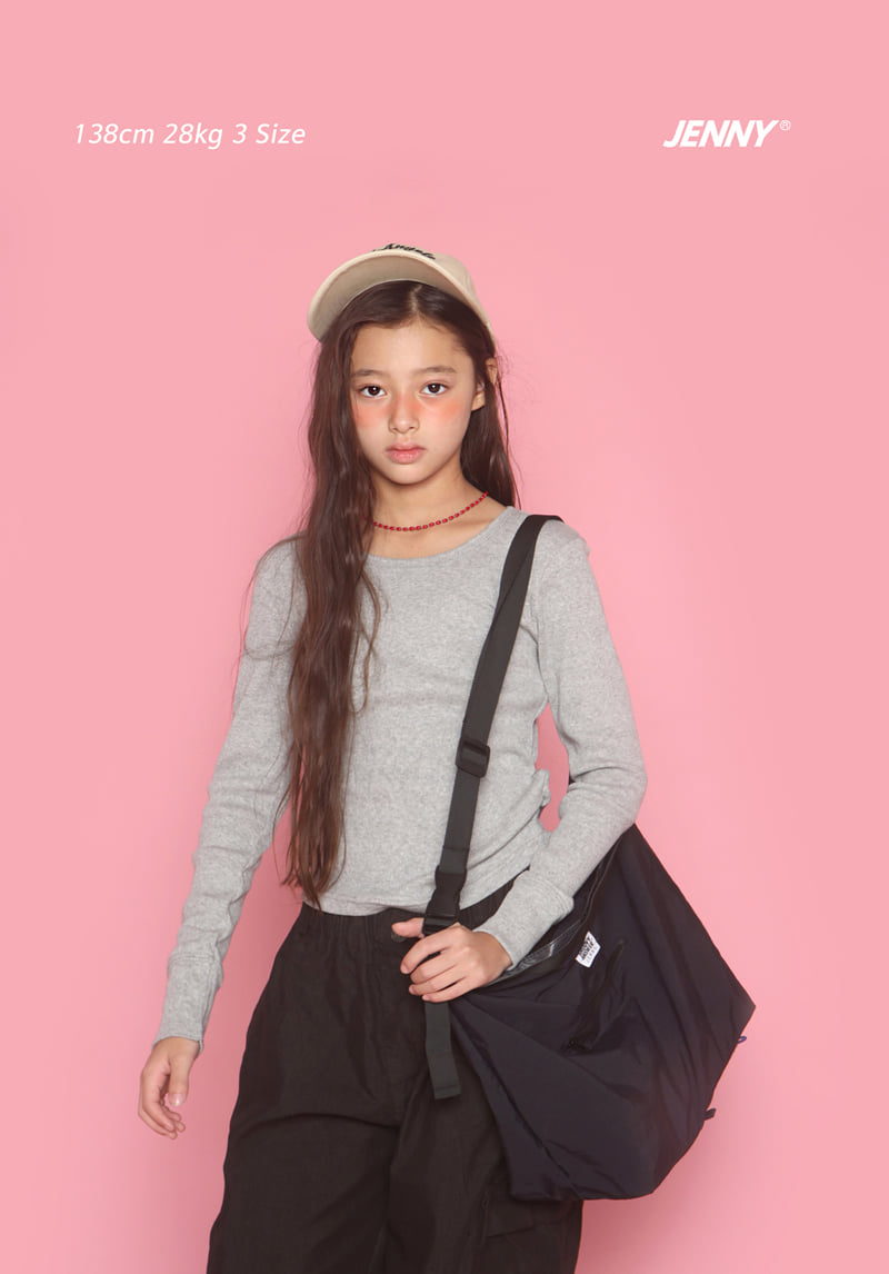 Shirring Ribbed Tee by Jenny Basic for Child - view 4