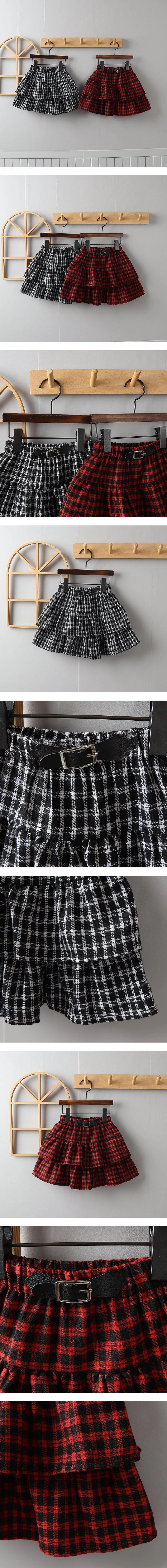 Check Skirt by Jierang for Child - view 1
